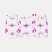 Cute pink ballerina schoenen bedankdoosjes (Uitgevouwen)