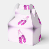 Cute pink ballerina schoenen bedankdoosjes (Voorkant Zijde)