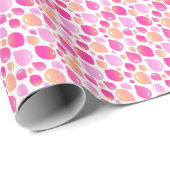 Cute Pink Balloon Girly Pattern Wrapping Paper Cadeaupapier (Rol Hoek)