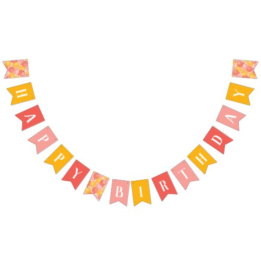 Cute Pink Balloon Happy Birthday Banner (Alle)