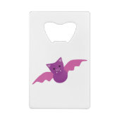 Cute Pink Bat Creditkaart Flessenopener (Achterkant)