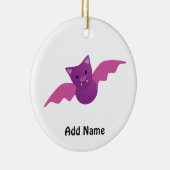 Cute Pink Bat Keramisch Ornament (Rechts)