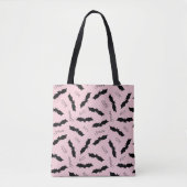 Cute Pink Bats Halloween Party Tote Bag (Voorkant)