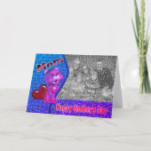 Cute Pink Beer Moederdag Fotokaart Kaart (Voorkant)