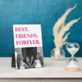 Cute Pink Best Friend BFF Bestie Photo Fotoplaat (Zijkant)