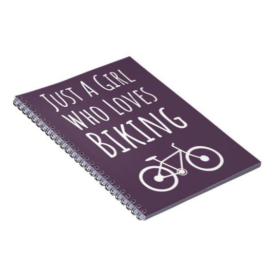 Cute Pink Biking Gifts For Baby Girls Kids Cycling Notitieboek (Rechterzijde)