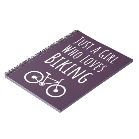Cute Pink Biking Gifts For Baby Girls Kids Cycling Notitieboek (Linkerzijde)