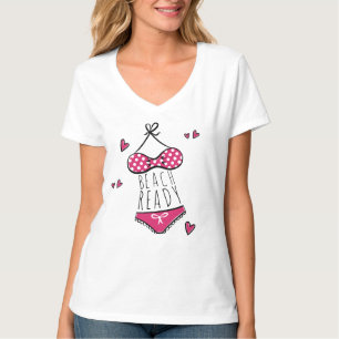 Cute Pink Bikini Beach Ready T-shirt