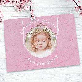 Cute Pink Birthday Girl Princess Tiara Simple Groot Cadeauzakje