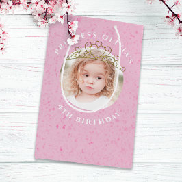 Cute Pink Birthday Girl Princess Tiara Simple Medium Cadeauzakje