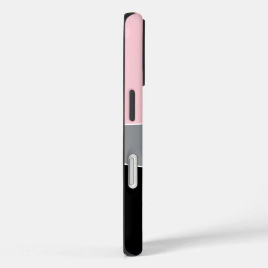 Cute Pink Black Grey Shapes Personalized Case-Mate iPhone Case (Achterkant / Rechts)