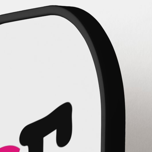 Cute Pink Black Neurse Vibes Medical Professional Pickleball Paddle (Links Detail)