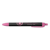 Cute Pink Black Supplies Cleaning Service Business Zwarte Inkt Pen (Bodem)