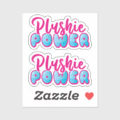 Cute Pink Blue Empowerment Sticker (Vel)
