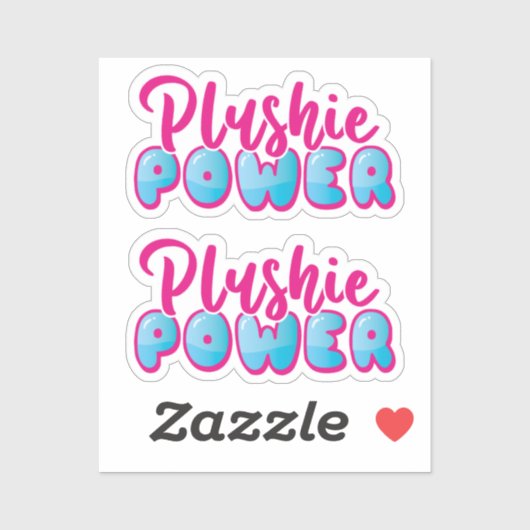 Cute Pink Blue Empowerment Sticker (Vel)