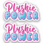Cute Pink Blue Empowerment Sticker (Voorkant)