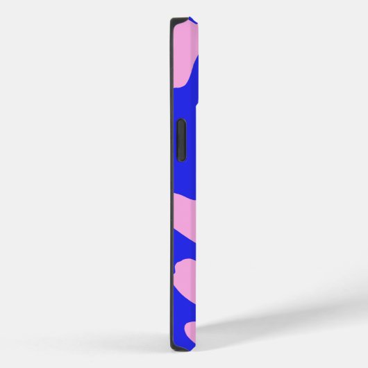 Cute Pink Blue Koe Print Pattern Case-Mate iPhone Case (Achterkant / Rechts)