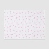 Cute Pink Blush Heart Patroon Tissuepapier (Voorkant)