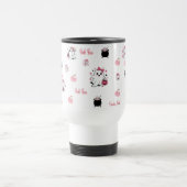 Cute Pink Boo Ghost Travel Mug | Reisbeker (Center)