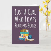 Cute Pink Book Reader Cards For Baby Girls Kids Kaart (Gele Bloem)