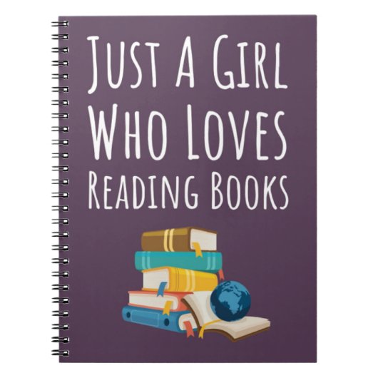 Cute Pink Book Reader Gifts For Baby Girls Kids Notitieboek (Voorkant)