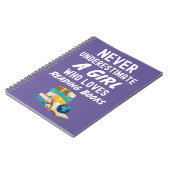 Cute Pink Book Reading Gifts For Baby Girls Kids Notitieboek (Linkerzijde)