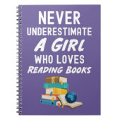 Cute Pink Book Reading Gifts For Baby Girls Kids Notitieboek (Voorkant)