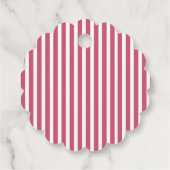 Cute Pink Bow 1st Birthday  Bedankjes Labels (Achterkant)