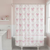 Cute Pink Bow Douchegordijn