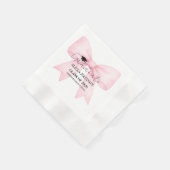 Cute Pink Bow Graduation Cap Graduation Servet (Hoek)