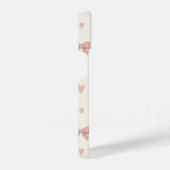Cute Pink Bow & Heart Coquette AestheticPhone Case iPhone Hoesje (Rechterkant)