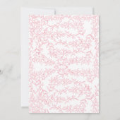 Cute Pink Bow She's Tying The Knot Bridal Shower Kaart (Achterkant)