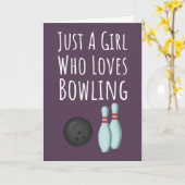 Cute Pink Bowling Cards For Baby Girls Kids Bowler Kaart (Gele Bloem)