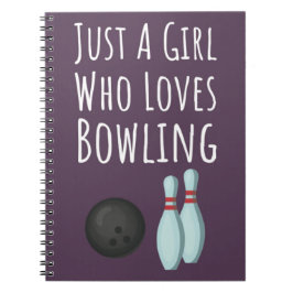 Cute Pink Bowling Gifts For Baby Girls Kids Bowler Notitieboek
