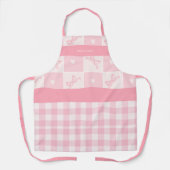 Cute Pink Bows and Coquette Grace Trendy Apron Schort (Voorkant)