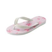  Cute Pink Bows and Hearts Coque Kinder Teenslippers (Schuin)
