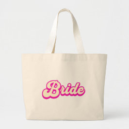 Cute Pink Bride tote bag