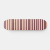 Cute pink brown stripes persoonlijk skateboard (Horizontaal)