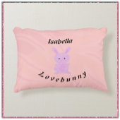 Cute Pink Bunny Accent Kussen