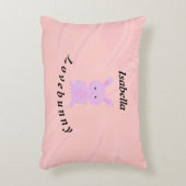 Cute Pink Bunny Accent Kussen (Voorkant(Verticaal))