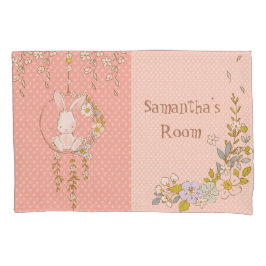 Cute Pink Bunny| Baby Girl | SCHATTIG | Roze Kussensloop