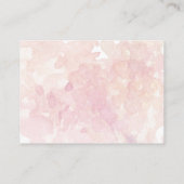 Cute Pink Bunny Floral BOOKS for BABY request Informatiekaartje (Achterkant)