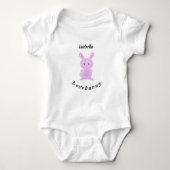 Cute Pink Bunny Romper (Voorkant)