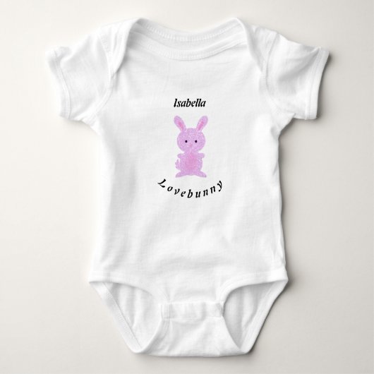 Cute Pink Bunny Romper (Voorkant)