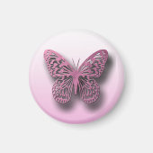 Cute Pink Butterfly koelkast magneten (Voorkant)