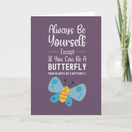 Cute Pink Butterfly Lover Cards Butterflies Nature Kaart