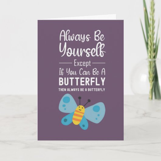 Cute Pink Butterfly Lover Cards Butterflies Nature Kaart (Voorkant)