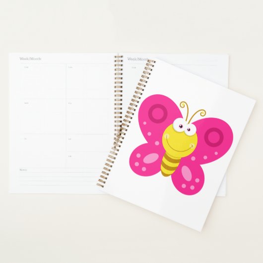 Cute Pink Butterfly Planner (Display)