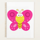 Cute Pink Butterfly Planner (Voorkant)