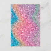 Cute Pink Butterfly Spring Baby shower Hartelijk d Informatiekaartje (Achterkant)